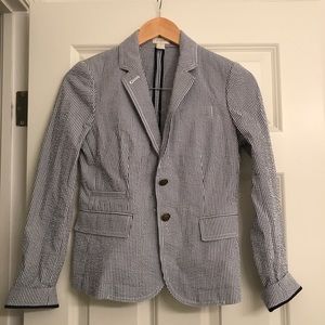 J. Crew Seersucker Blazer